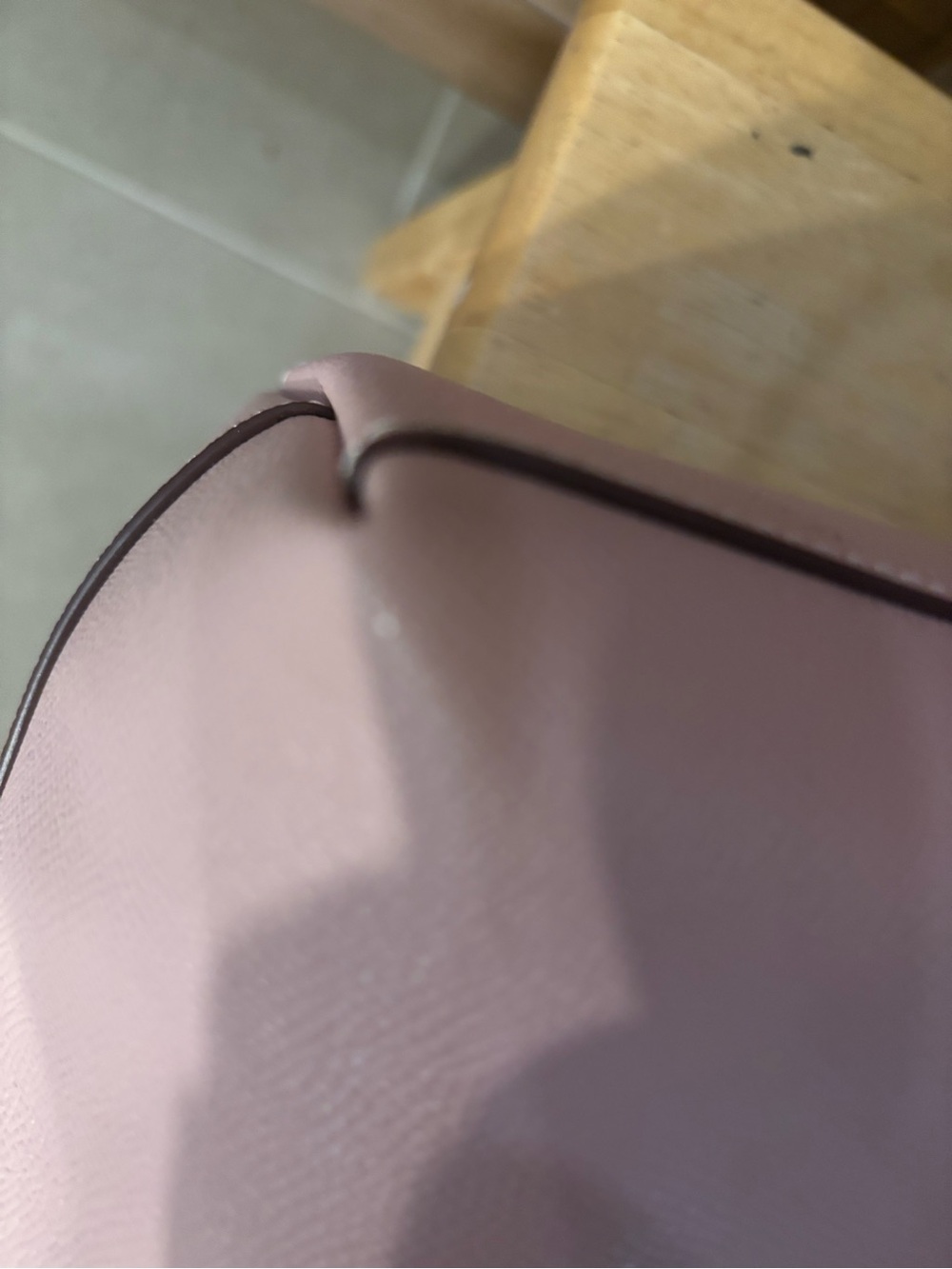 Coach Pink Leather Tote with Gold Hardware - Picture 3 of 4